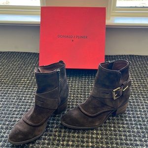 Donald J Pliner bootie 8.5 brown sued gently used.